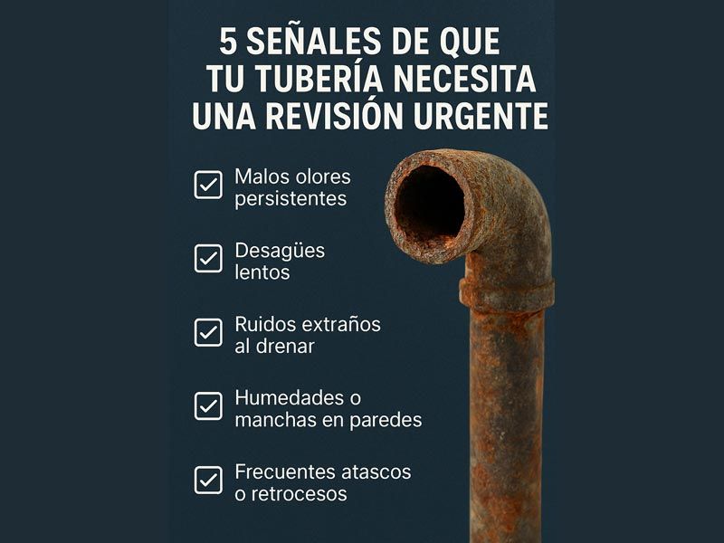 5 señales de que tu tubería necesita una revisión urgente